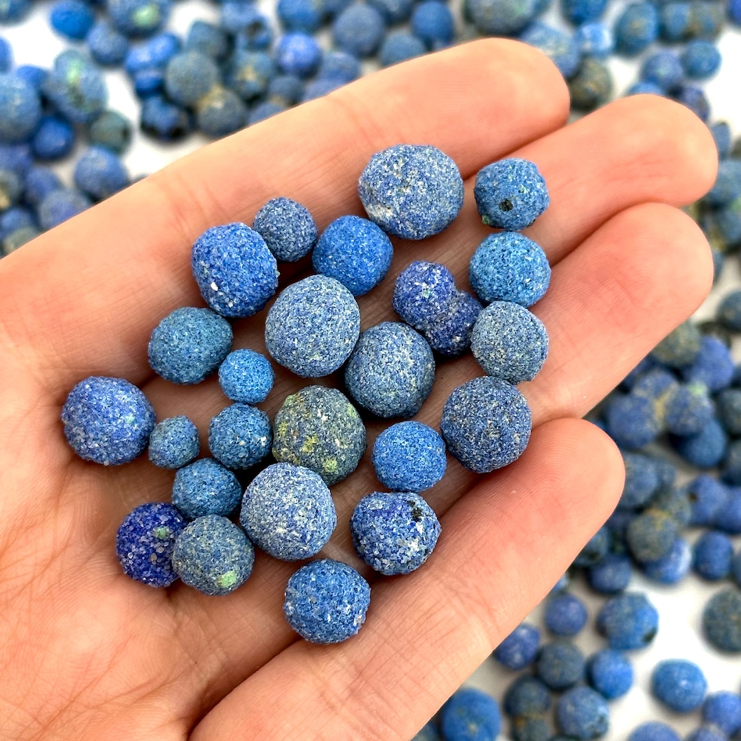 Azurite Blueberries utah, USA Raw Azurite, Azurite Specimen, Azurite Blueberry Crystals, Blue