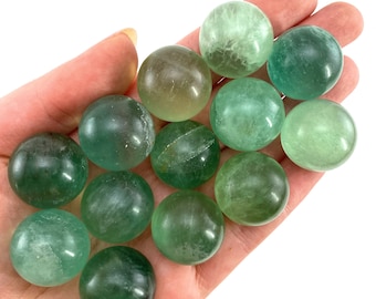 Green Fluorite Sphere | crystal ball, polished stone orb