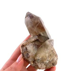 Red Hematite Quartz Cluster | Zimbabwe Crystal Point