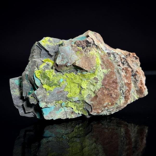 Volborthite (Arizona, USA) | Green Crystal, Rare Mineral Specimen