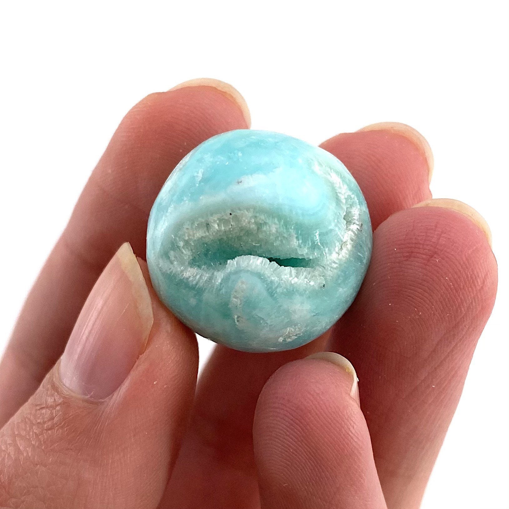 ブルーアラゴナイト球体｜研磨済み天然クリスタルボール（18mm～22mm