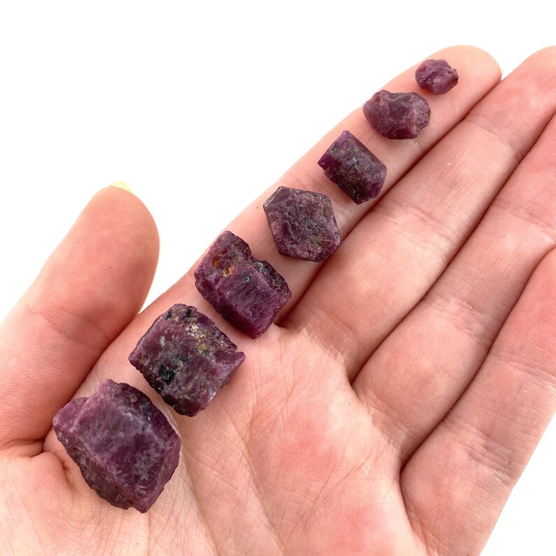 ONE Raw Ruby natural red ruby red ruby etched ruby Etsy