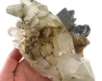 Amas de quartz fantôme vert (Pakistan) | quartz fantôme vert, quartz chlorite, quartz chlorite vert