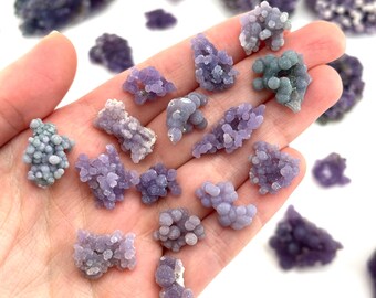 グレープアゲート｜原石の紫水晶クラスター、天然鉱物標本 - Etsy 日本