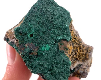 Sparkly Botryoidal Malachite Specimen | Raw Congo Crystal (5 x 3.5 Cm)