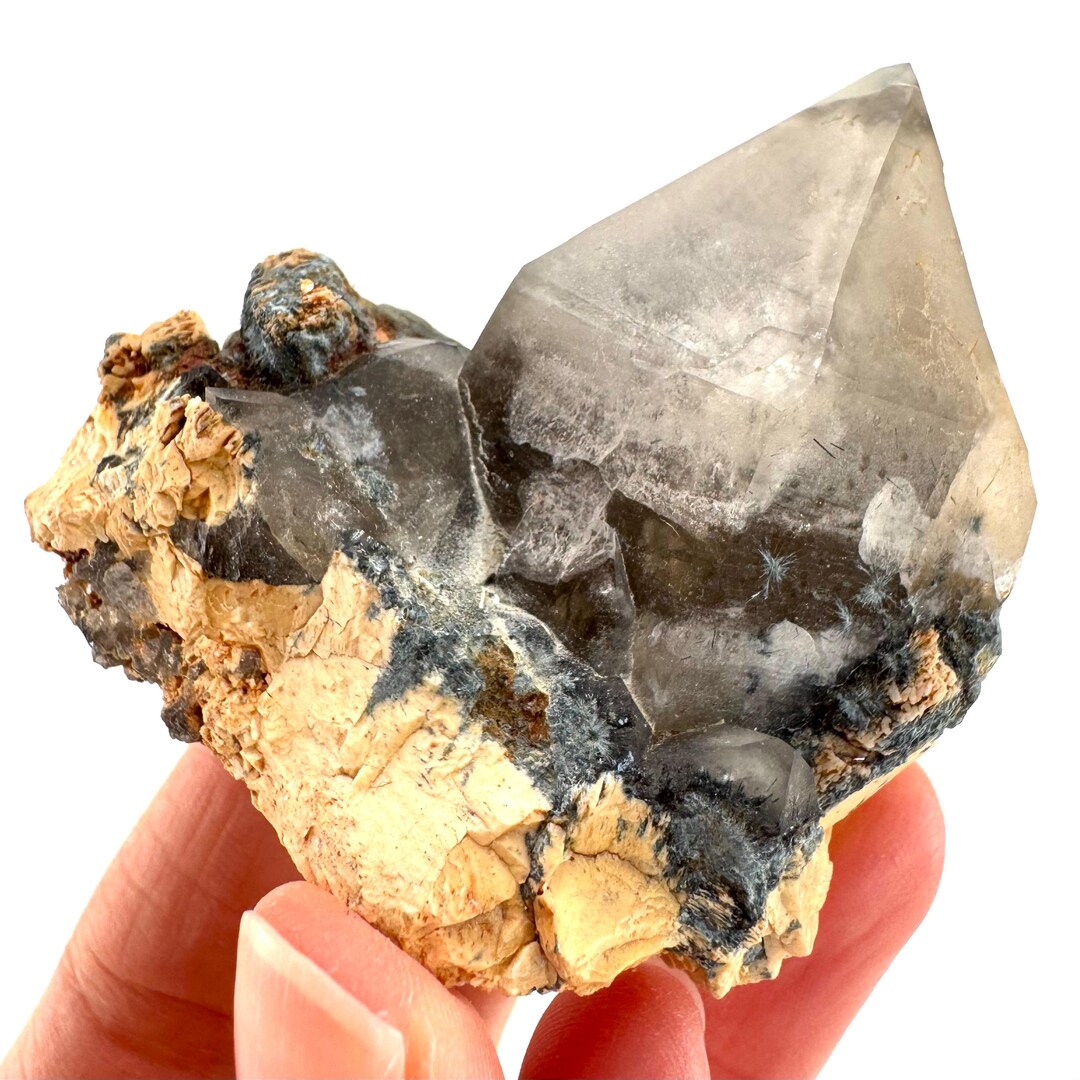 Gitter Quartz With Feldspar & Foitite | Lattice Crystal, Mineral ...