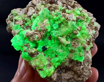 ハイアライトオパール、スモーキークォーツ結晶、UV反応性、ナミビア