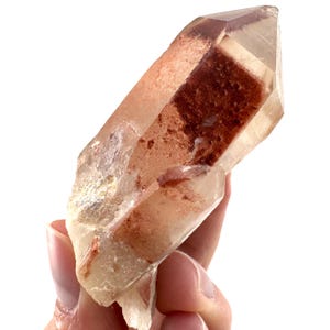 Red Hematite Quartz (Zimbabwe) | fire quartz crystal, red phantom quartz, mineral specimen