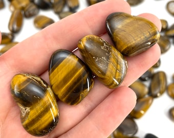 ONE Tumbled Tiger's Eye | tumbled stones, tumbled crystal, tumbled tigers eye, yellow tigers eye