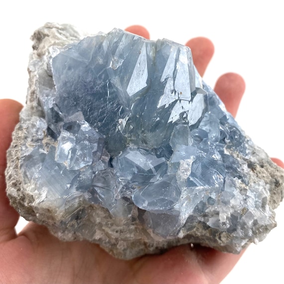 セレスタイトクラスター　ジオード セレスタイト・クラスター・ジオード Blue Cave マダガスカル産 4.4kg