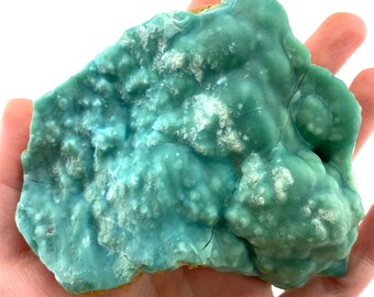 Blue Aragonite (Pakistan), blue aragonite specimen, raw aragonite, botryoidal aragonite crystal