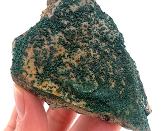 Sparkly Botryoidal Malachite Specimen | Raw Congo Crystal (8x5 Cm)