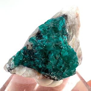 Dioptase Mineral Specimen | Congo Raw Crystal (32x15mm)