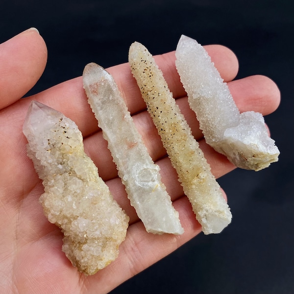 ONE Mini Fairy Spirit Quartz Point or Cluster, fairy quartz, spirit quartz point, cactus quartz