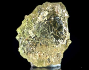 Berilo heliodoro grabado / raro ejemplar mineral de Ucrania