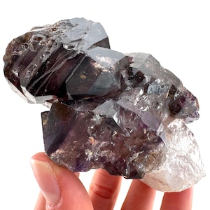 Elestial Amethyst Scepter | Shangaan amethyst crystal cluster, natural mineral specimen