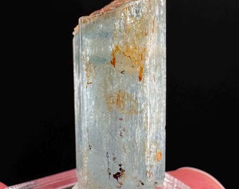 Berilo variedad Aguamarina (Namibia) / cristal de aguamarina natural, espécimen mineral