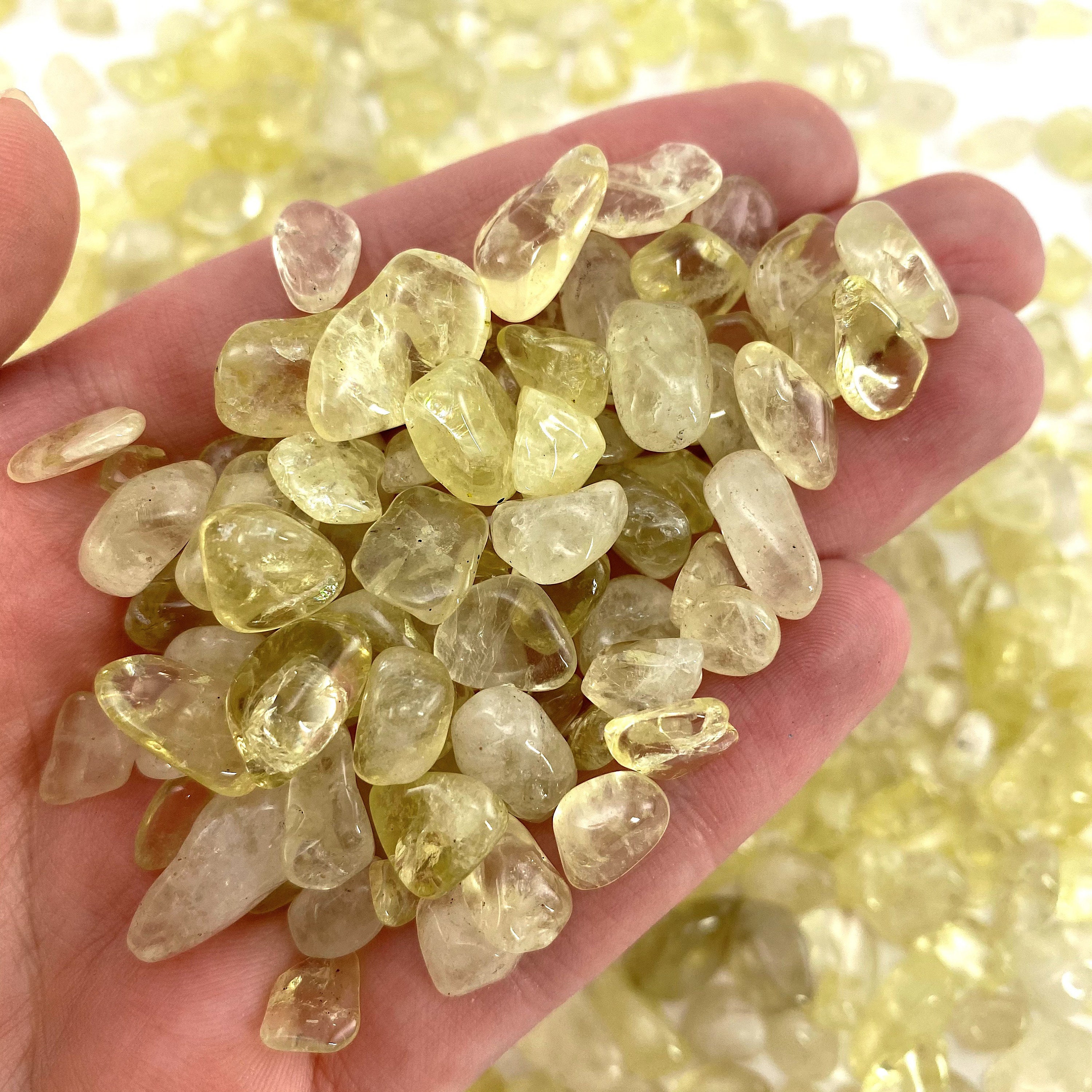 Rocks & Geodes Home & Living Collectible Crystal Home Tumbled Citrine