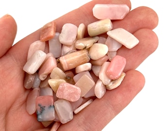 20g Pink Opal Mini Tumbled Crystals Chips