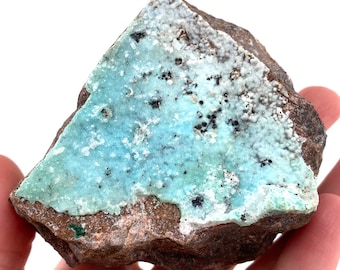 Crazy Sparkly Druzy Chrysocolla Specimen (Congo), raw chrysocolla, druzy chrysocolla, chrysocolla crystal, raw crystals