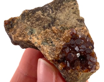 Raw Spessartine Garnet Crystal | Mineral Specimen
