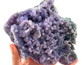 Trauben Achat Kristall Specimen | Violetter Botryoider Chalcedon, Indonesien