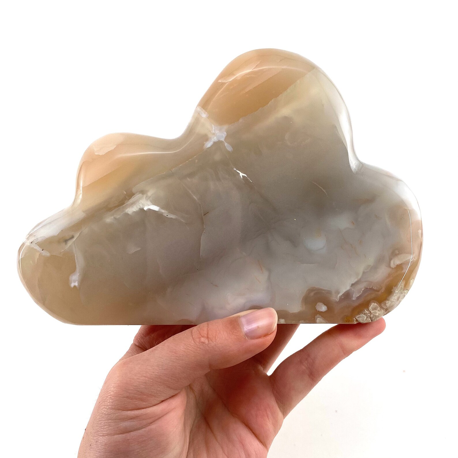 Flower agate cloud carving flower agate crystal cloud Etsy