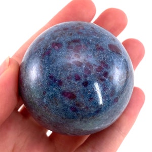 Ruby in Kyanite Sphere | Polished Crystal Ball (48mm)