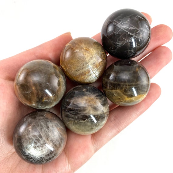 Grey Moonstone Sphere | Polished Crystal Ball (30mm)