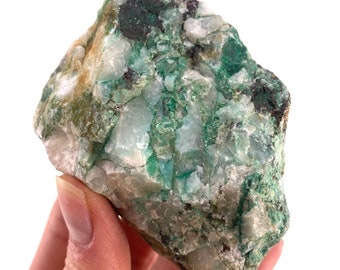 Ajoite in Quartz Specimen, raw ajoite, raw crystals, mineral specimen