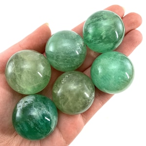 Green Fluorite Sphere, crystal ball, green fluorite sphere, fluorite palm stone, crystal sphere