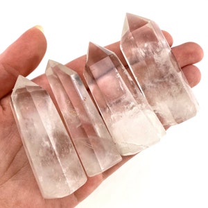 Clear Quartz Point | Polished Natural Crystal Tower (Crown chakra)