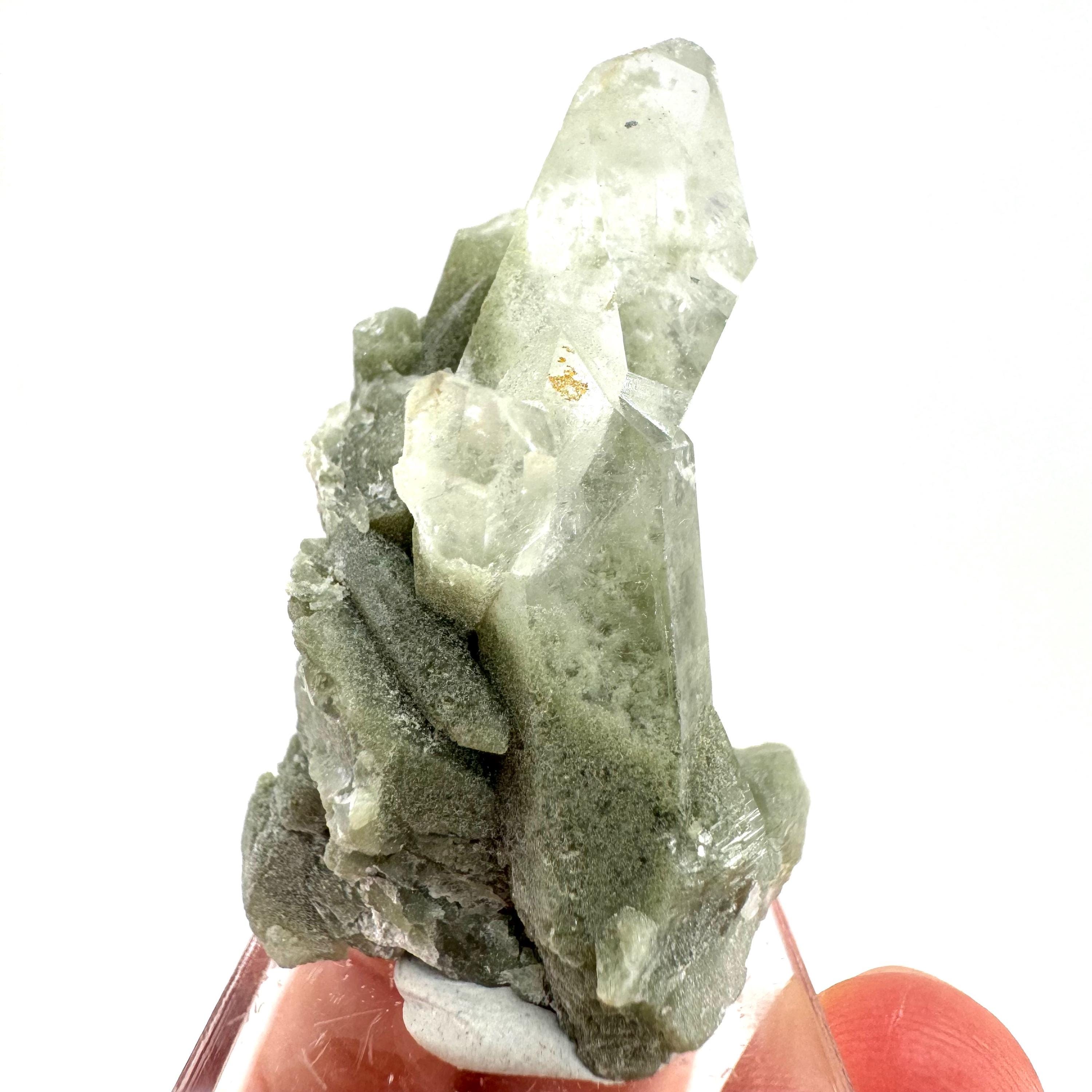 グリーンファントムクロライト水晶 | 鉱物標本 - Etsy 日本