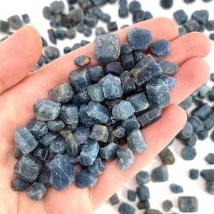 Raw Blue Sapphire Crystal | Etched Mineral Specimen, September Birthstone