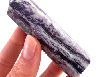 Kammererite Point, polished kammererite, kammererite crystal, kammererite tower, kammererite wand