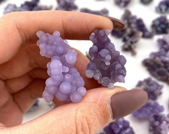 ONE grape agate cluster, mini grape agate, raw grape agate, grape agate crystal