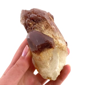 Red Hematite Quartz Cluster | Zimbabwe Crystal Point