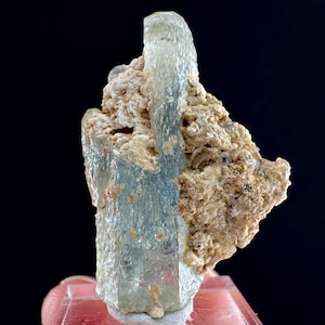 Beryl var. Aquamarine (Namibia) | natural aquamarine crystal, mineral specimen