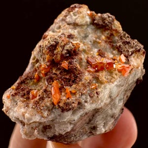 Wulfenite (Arizona, USA) | orange wulfenite crystal, mineral specimen