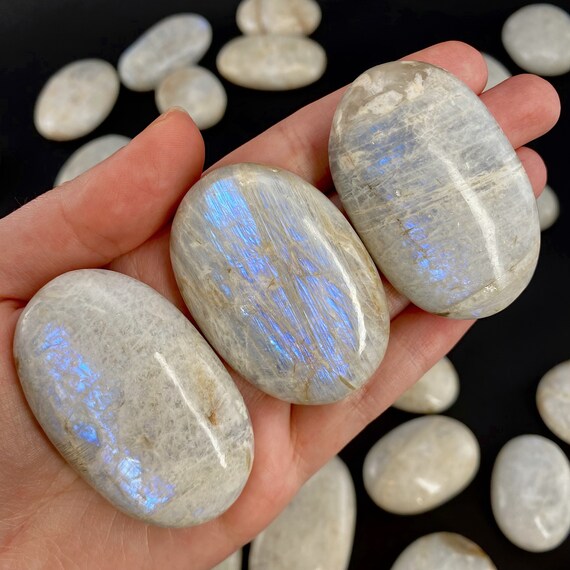 Giant blue moonstone ring. Got this for 20 bucks. It was in rough