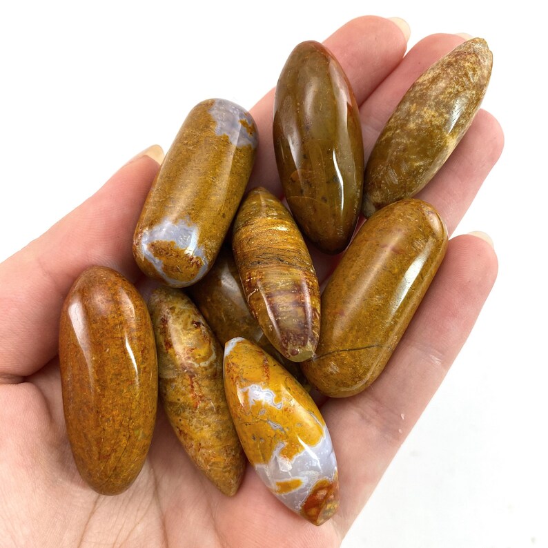 ONE Polished Yellow Jasper yellow jasper tumbled yellow Etsy