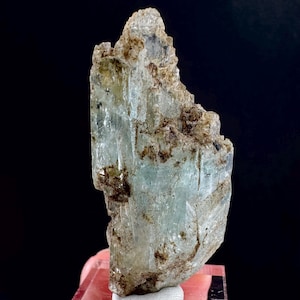 Beryl var. Aquamarine (Namibia) | natural aquamarine crystal, mineral specimen