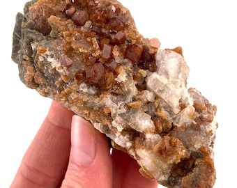 Raw Spessartine Garnet Crystal | Mineral Specimen