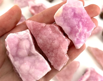 Pink Aragonite Crystal Cluster | raw natural mineral specimen