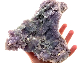 Trauben Achat Kristall Specimen | Violetter Botryoider Chalcedon, Indonesien