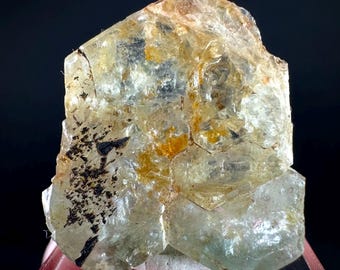 Beryll (Varietät Aquamarin) | natürlicher blauer Kristall, Mineralienexemplar aus Namibia