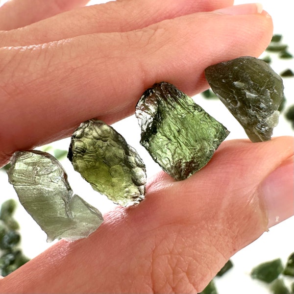 Genuine Moldavite | authentic raw moldavite crystal, real Czech tektite