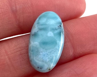 Larimar Cabochon, blue larimar cabochon, gemstone cabochon, larimar crystal, larimar cab, polished larimar