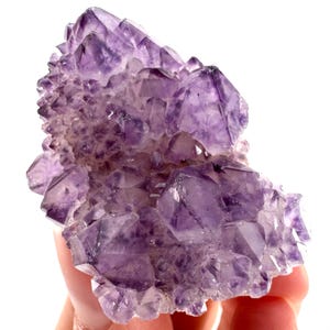 Spirit Quartz Crystal | raw natural purple amethyst cactus quartz, mineral specimen
