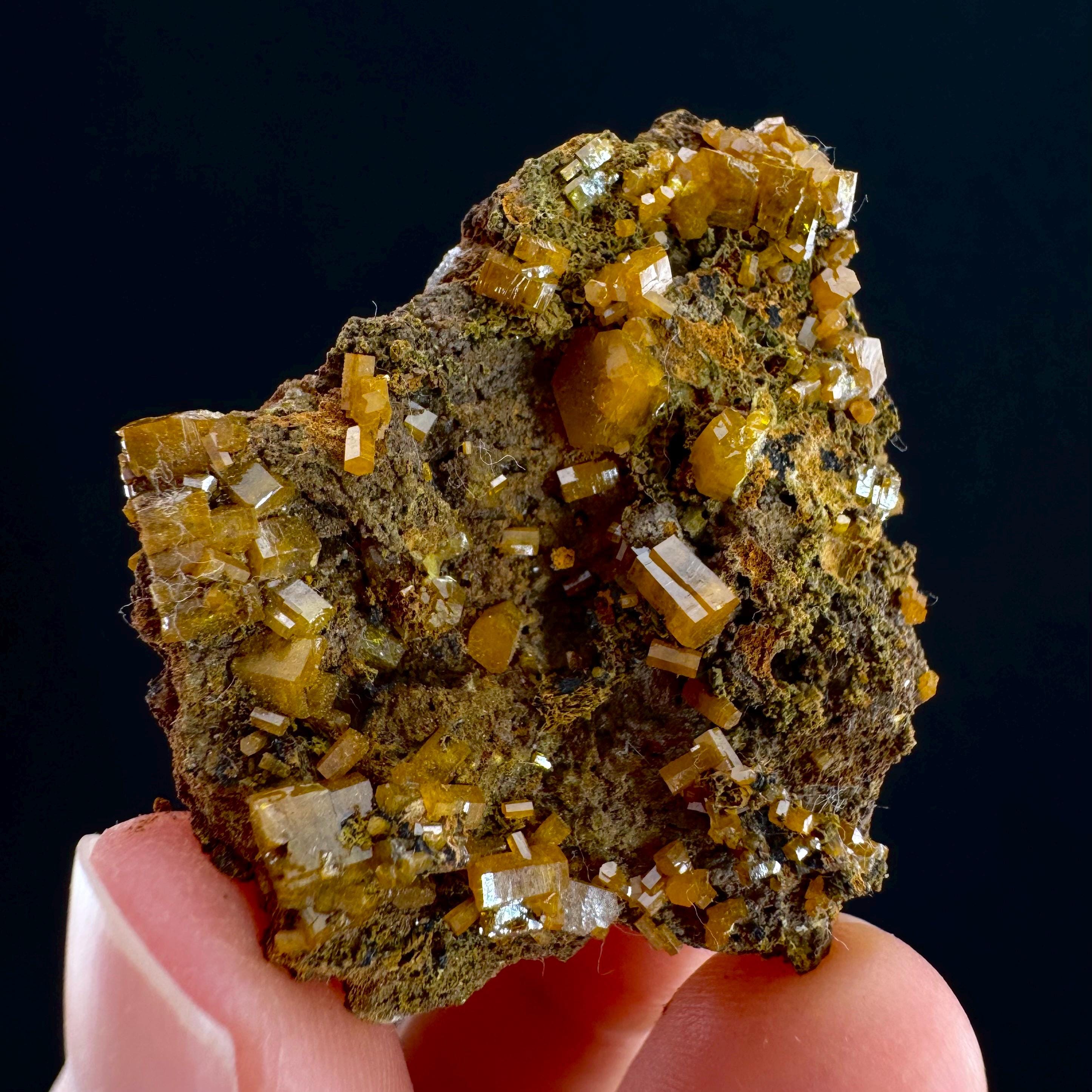 Mimetite Mineral Specimen | Rare Yellow Crystal From Thailand - Etsy
